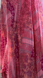 Ndyad Pink Sheath Printed Chiffon Short Prom Dresses, Spaghetti Strap Evening Dress HZ1024