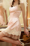 Ndyad Pink Strapless A-Line Satin Tulle Short Prom Dresses, Fashionable Homecoming Dress HZ1024
