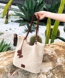 Ndyad Tote Bag Beach Vacation Large Capacity Shoulder Bag HZ1024