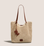 Ndyad Tote Bag Beach Vacation Large Capacity Shoulder Bag HZ1024