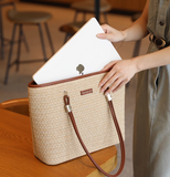 Ndyad Capacity Beach Grass Woven Commuter shoulder bag HZ1024