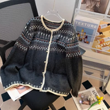 Ndyad Isle Vintage Jacquard Knit Cardigan HZ1024