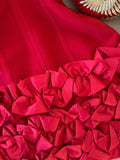 Ndyad Spaghetti Strap Party Dress Red Bodycon Applique 18th Birthday Outfit Homecoming Dresses HZ1024