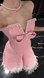 Ndyad Pink Sweetheart Neck A-Line 16th Birthday Dress Beaded Short Homecoming Dress Modest Graduation Dress Middle School Hoco Dresses HZ1024