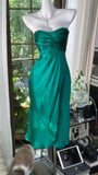 Ndyad Dark Green Strapless Short Sheath Formal Dress Party Dress HZ1024