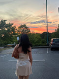 Ndyad Strapless Sheath Short Homecoming Dress Fashion Party Dress Satin 18th Birthday Outfit HZ1024