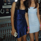 Ndyad Blue Strapless Sheath Short Homecoming Dress Fashion Sparkly Party Dress Satin 18th Birthday Outfit HZ1024