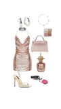 Ndyad Champagne Spaghetti Strap Sheath Short Homecoming Outfit Elegant Sparkly Party Dress Satin Middle School Hoco Dresses HZ1024