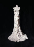 Ndyad Mermaid V-neck Long Prom Dress Elegant Beaded Formal Dress Backless Evening Gowns HZ1024
