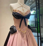 Ndyad Halter Neck Pink Ball Gown Quinceanera Dress Satin Birthday Dress Fashion Prom Dress HZ1024