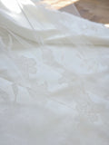 Ndyad Strapless White Bridal Gown Satin Ball Gown Wedding Dress Simple Bridal Dress HZ1024