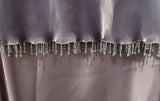 Ndyad Spaghetti Strap Sheath Gray Purple Long Prom Dress Elegant Satin Evening Dress HZ1024