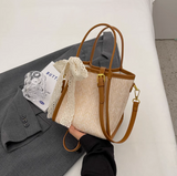 Ndyad all-match hand-woven commuter shoulder bag crossbody tote bag HZ1024