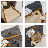Ndyad all-match hand-woven commuter shoulder bag crossbody tote bag HZ1024