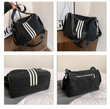 Ndyad Striped Oxford Cloth Crossbody Bag HZ1024
