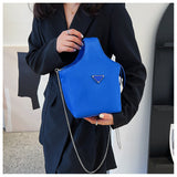 Ndyad Nylon Chain Portable Bucket Bag HZ1024