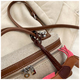 Ndyad versatile canvas messenger bag square bucket bag HZ1024