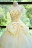 Ndyad White Strapless Ball Gown Glamour Tulle Sequin Appliqu¨¦ Long Evening Gown Quinceanera Dress HZ1024