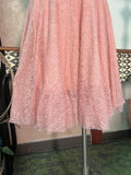 Ndyad Strapless Sheath Short Hoco Dresses Peach Tulle Lace Birthday Dress Cute Party Formal Dress HZ1024