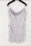 Ndyad Spaghetti Strap Sheath Formal Dresses Cute Taro Purple Satin Hoco Dresses Birthday Outfit Party Dress HZ1024