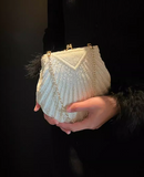 Ndyad Beige Wedding Bag Vintage Banquet Party Handbag HZ1024