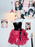 Ndyad Black Pink Ball Gown Birthday Dress Sweetheart Neck Short Homecoming Dress Cute Tulle Formal Dress HZ1024