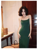 Ndyad French Slim Fit Suspender Hip-wrapped Long Skirt HZ1024