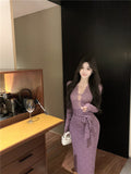 Ndyad black lace long-sleeved slim-fit hip skirt HZ1024