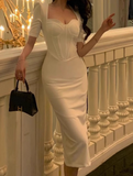 Ndyad slim fit five-quarter sleeve hip dress HZ1024