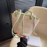 Ndyad beach style straw shoulder bag HZ1024