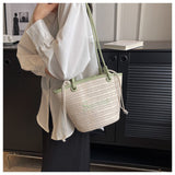 Ndyad beach style straw shoulder bag HZ1024