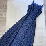 Ndyad Sheath Chiffon Beaded Formal Evening Dress, Bateau Navy Blue Long Prom Dresses HZ1024