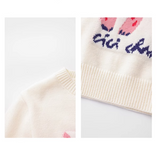 Evafashion pattern crew neck long sleeve sweater HZ1024