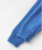 Evafashion round neck loose cardigan HZ1024