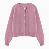 Evafashion round neck loose cardigan HZ1024