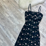 Ndyad Spaghetti Strap Sheath Beaded Chiffon Short Prom Dresses, Vintage Black Homecoming Dresses HZ1024