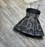 Ndyad A-line Tulle Short Prom Dresses, Grey Homecoming Dresses, Spaghetti Strap Birthday Dresses HZ1024
