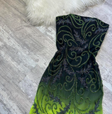 Ndyad Strapless Mermaid Beaded Chiffon Short Prom Dresses, Green Birthday Dresses HZ1024