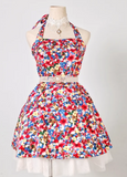 Ndyad Halter A-line Homecoming Dress Floral Birthday Dresses HZ1024