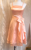Ndyad Spaghetti Strap Sheath Short Prom Dresses, Coral Homecoming Dresses HZ1024