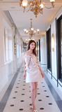 Ndyad Spaghetti Strap Sheath Satin Short Prom Dresses, Off-White Homecoming Dresses HZ1024