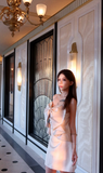 Ndyad Spaghetti Strap Sheath Satin Short Prom Dresses, Off-White Homecoming Dresses HZ1024