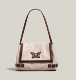 Ndyad retro motorcycle butterfly commuter shoulder bag HZ1024