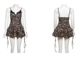 Ndyad Print Homecoming Dresses Spaghetti Straps Sexy Birthday Dresses HZ1024