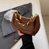 Ndyad versatile hand chain shoulder saddle bag messenger bag HZ1024