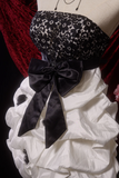 Ndyad Strapless Ball Gown Lace Birthday Dresses Taffeta White Hoco Dresses HZ1024