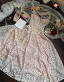 Ndyad Lace Strap A-Line Birthday Dresses Pink Formal Dresses HZ1024