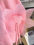 Ndyad 3D Petal Round Neck Thick Sweater HZ1024