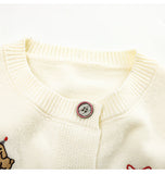 Ndyad style dog embroidered knitted cardigan HZ1024