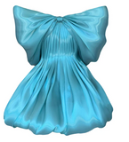 Ndyad Strapless A-Line Short Prom Dresses Satin Turquoise Homecoming Dresses HZ1024